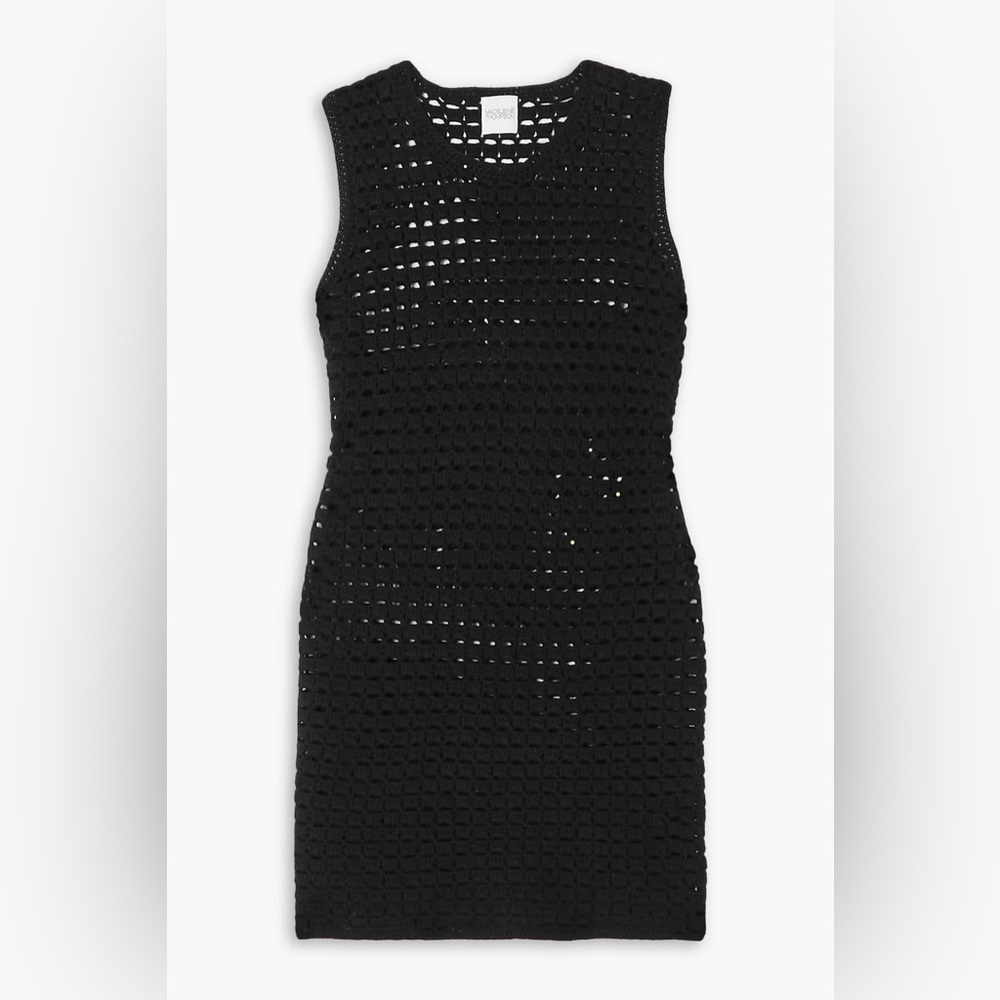 MADELEINE THOMPSON Alexia crochet-knit wool and cashmere-blend mini dress M - Picture 3 of 16